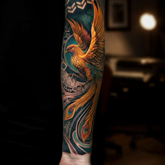 quarter sleeve tattoo